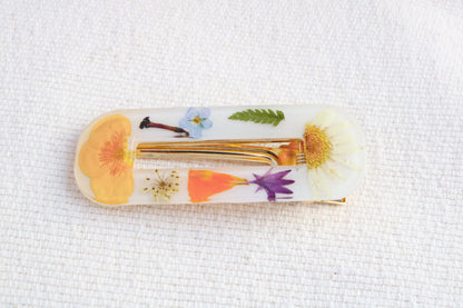 Flower garden hair clip