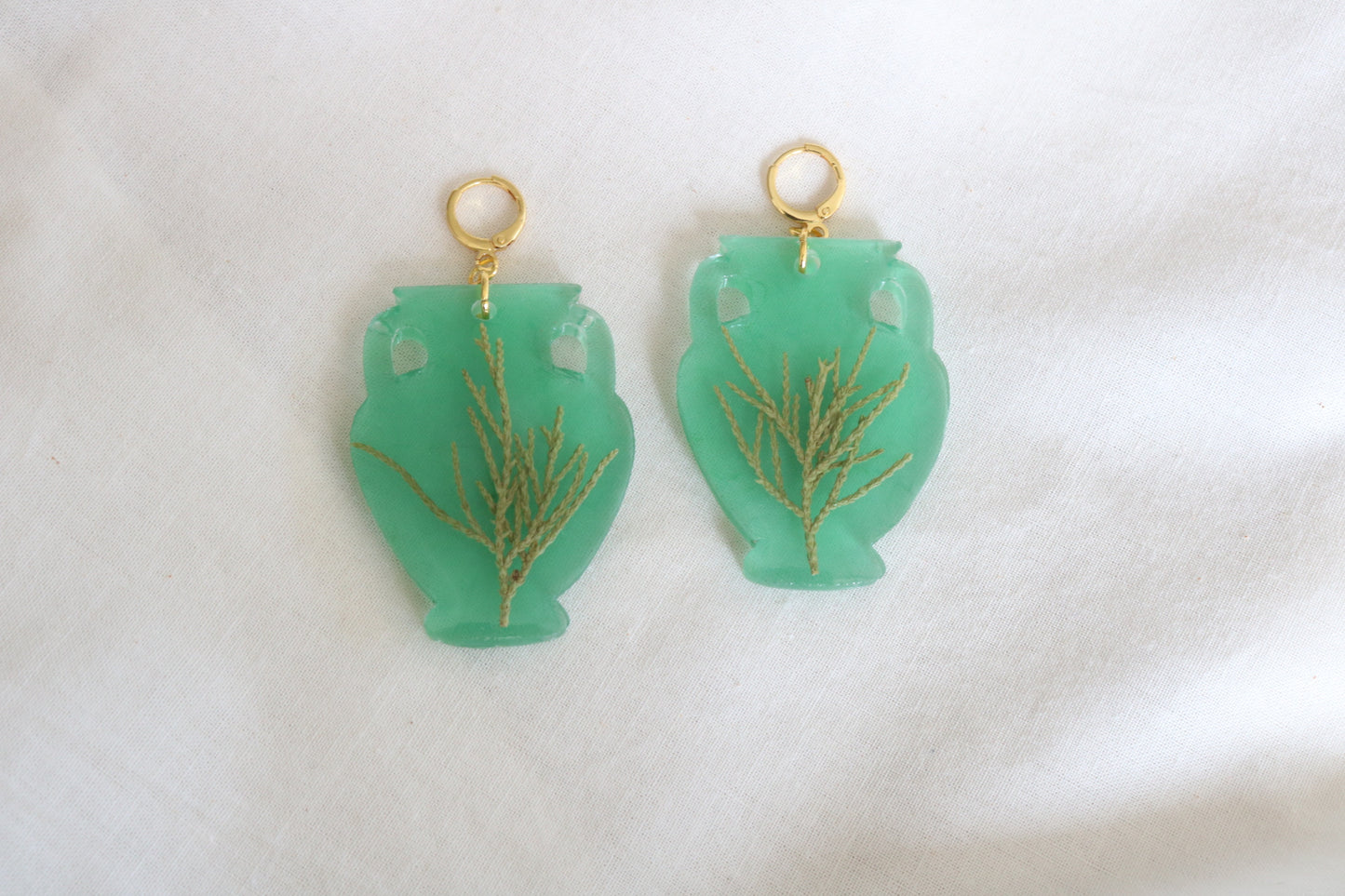 Juniper vase earrings